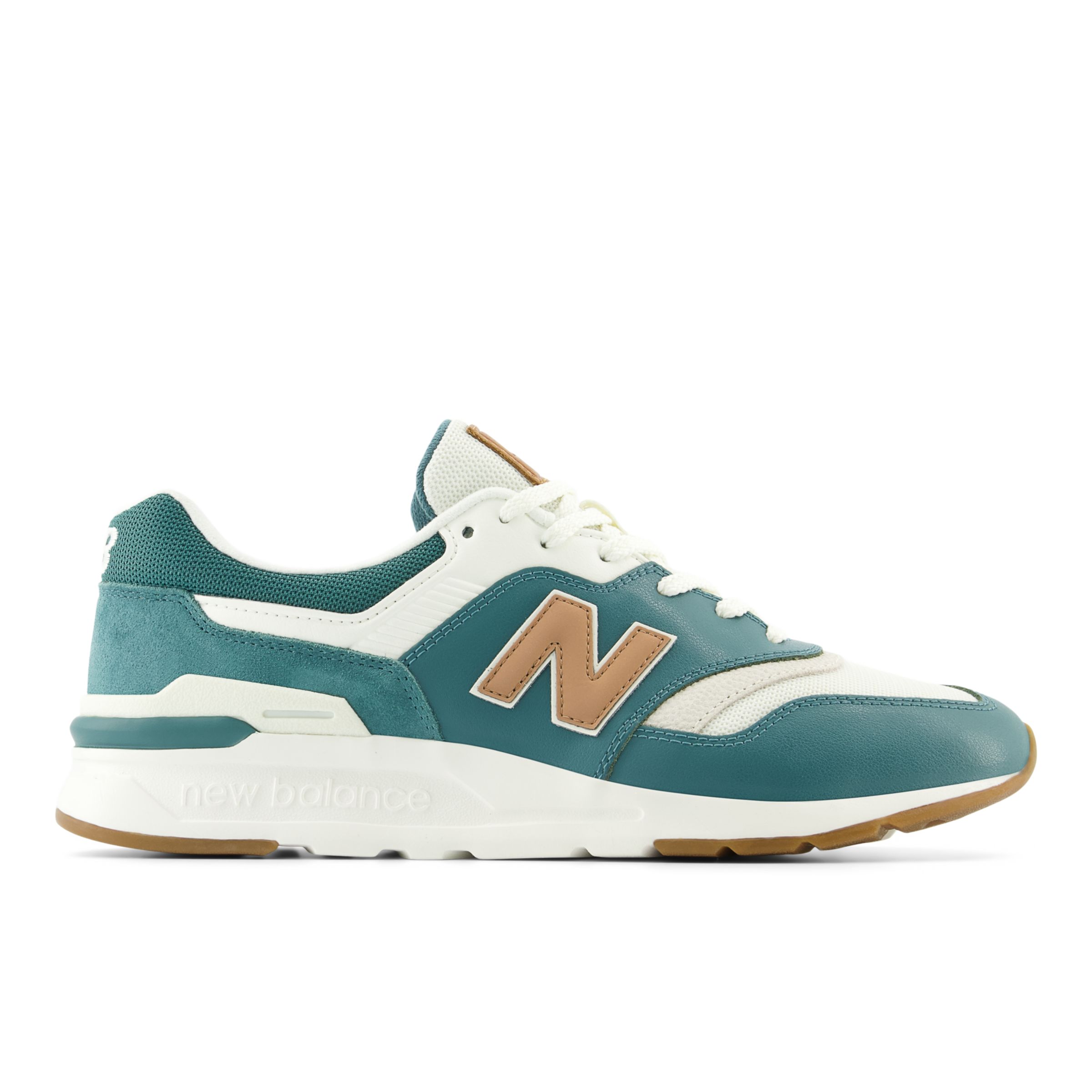 

New Balance Men's 997H White/Green/Brown - White/Green/Brown