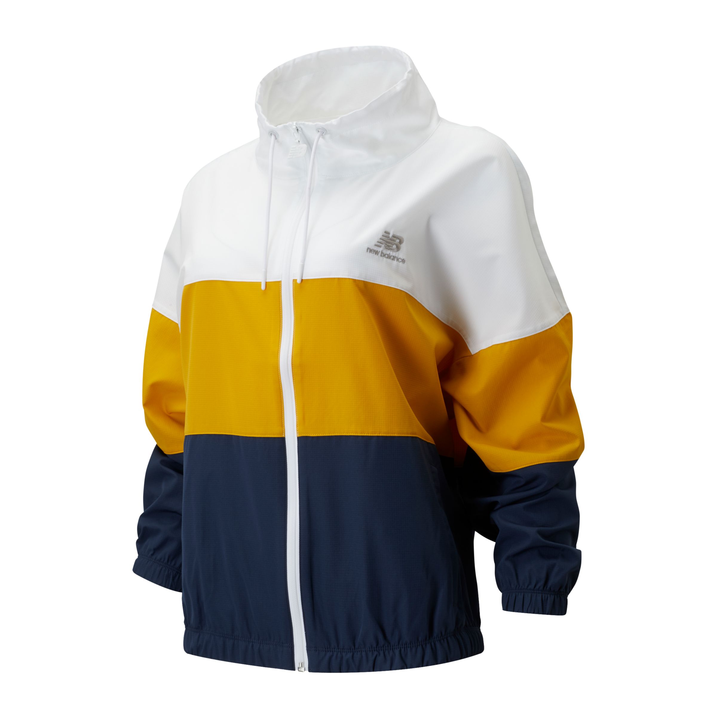new balance 女款复古拼接立领外套, awj01501ngo