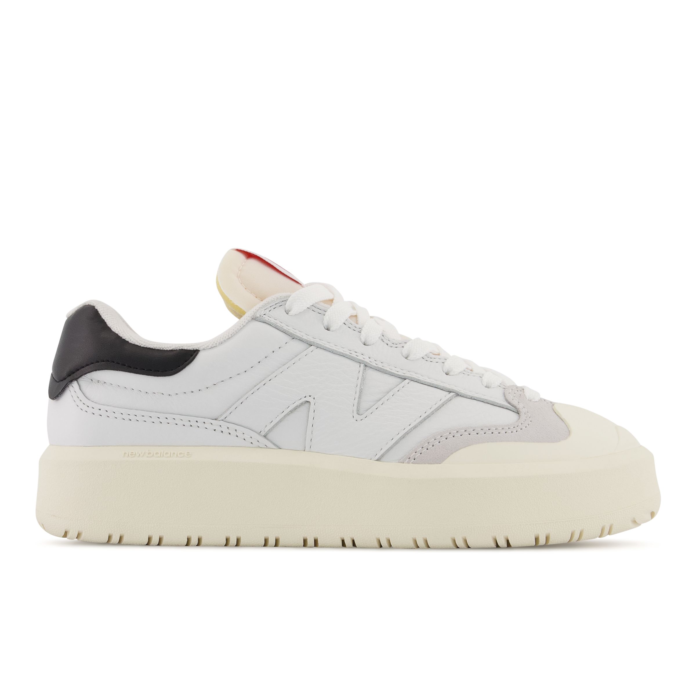 New Balance Unisex CT302 in White/Black Leather, size 6.5