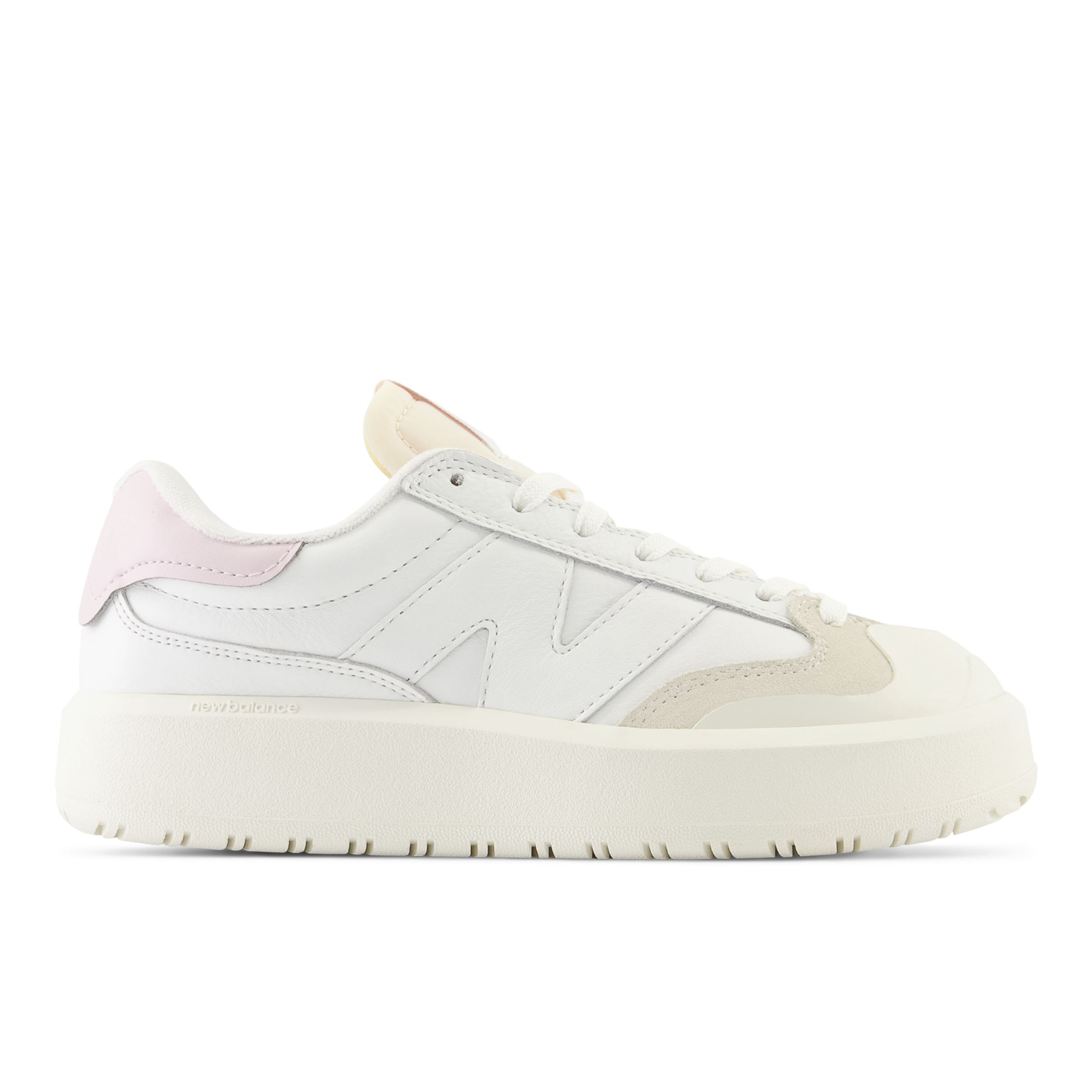 New Balance Unisex CT302 in White/Purple Leather, size 6.5