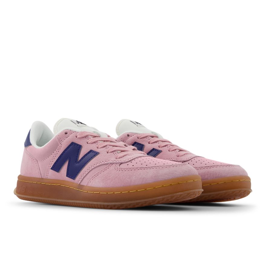 New Balance Men's T500 Shoes (Pink Taffy with Blue Oyster)