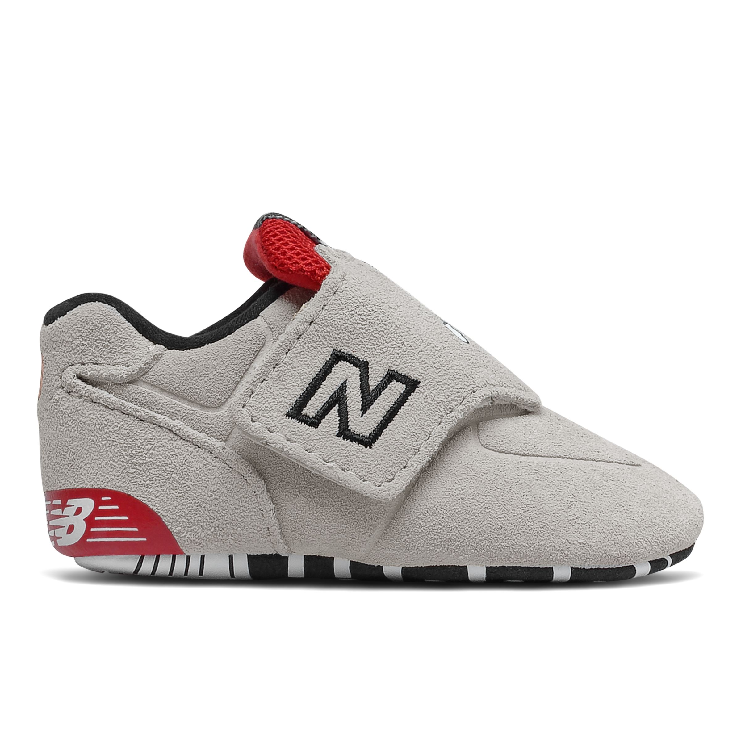 

New Balance Kids' 574 Crib Grey/Red/Orange - Grey/Red/Orange