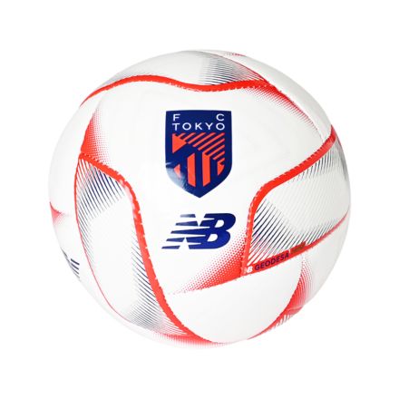 FC Tokyo Geodesa Trainer Miniball, WHITE with TOKYO RED with TOKYO BLUE, FB23443GWKY