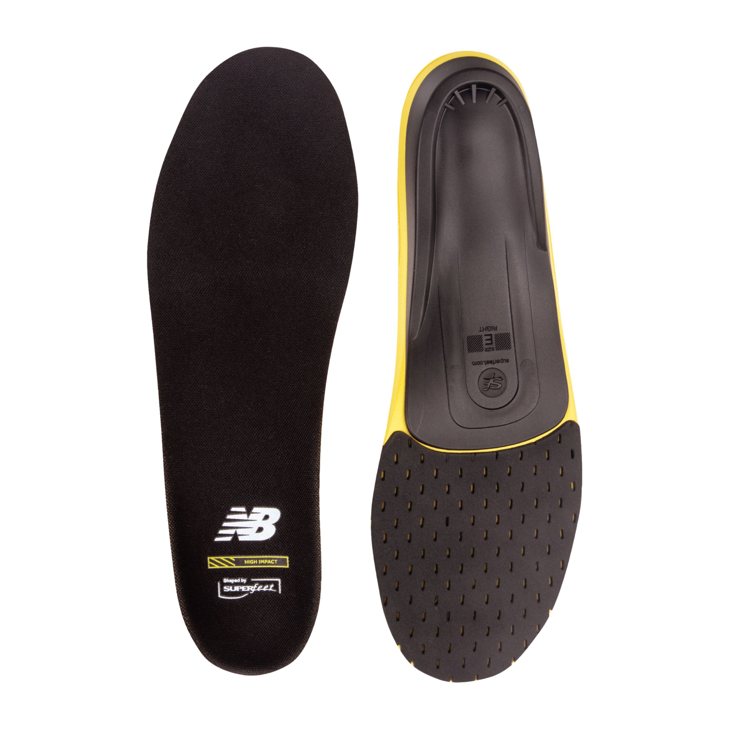 

New Balance Unisex Sport High Impact Insole Black/Yellow - Black/Yellow