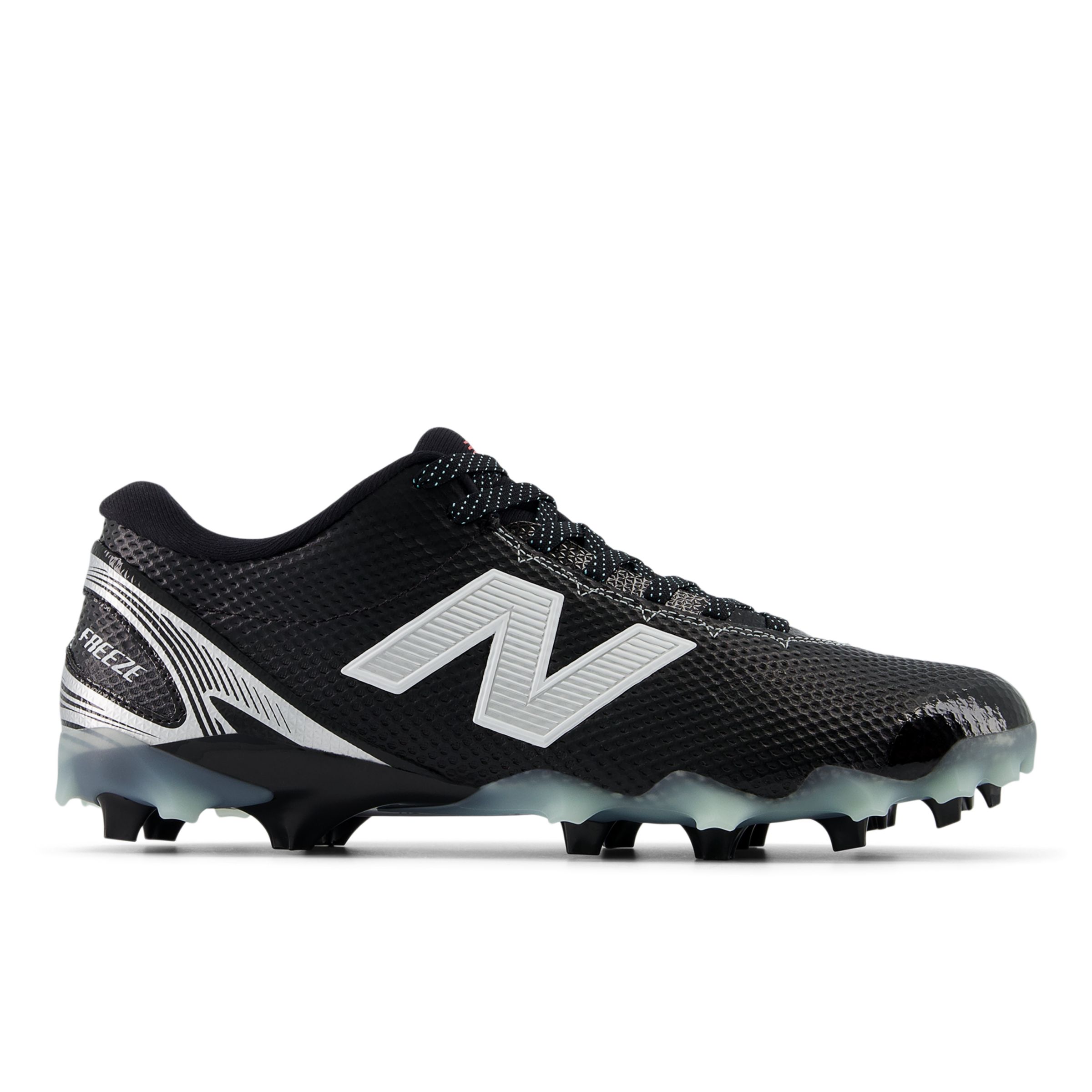 New Balance Unisex Freezelx V5 Low Lacrosse Shoes In Black/white/grey