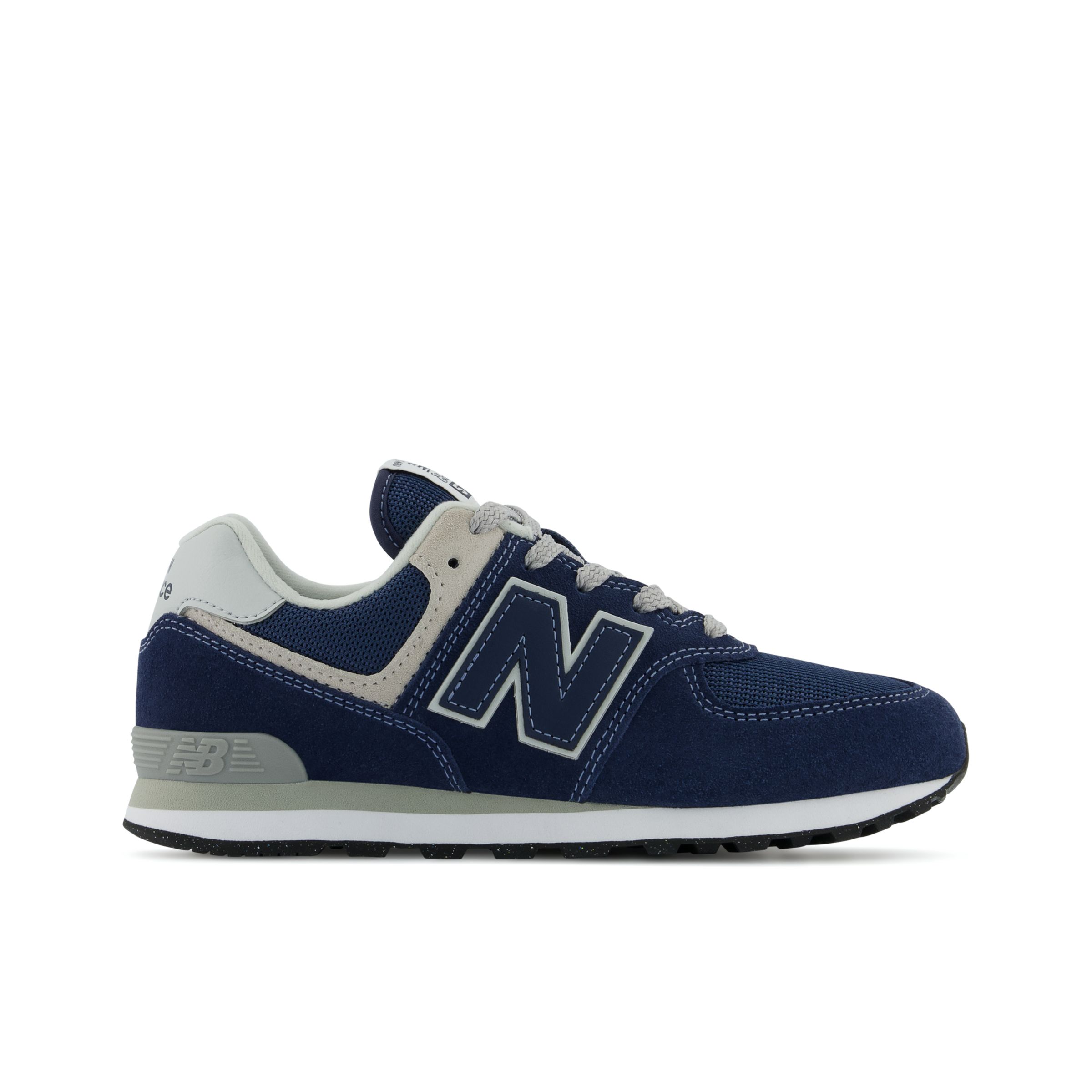 New Balance Enfant 574 Core en Bleu/Blanc, Cuir, Taille 35.5