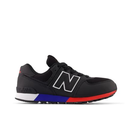 New balance revlite 574 black and red on sale