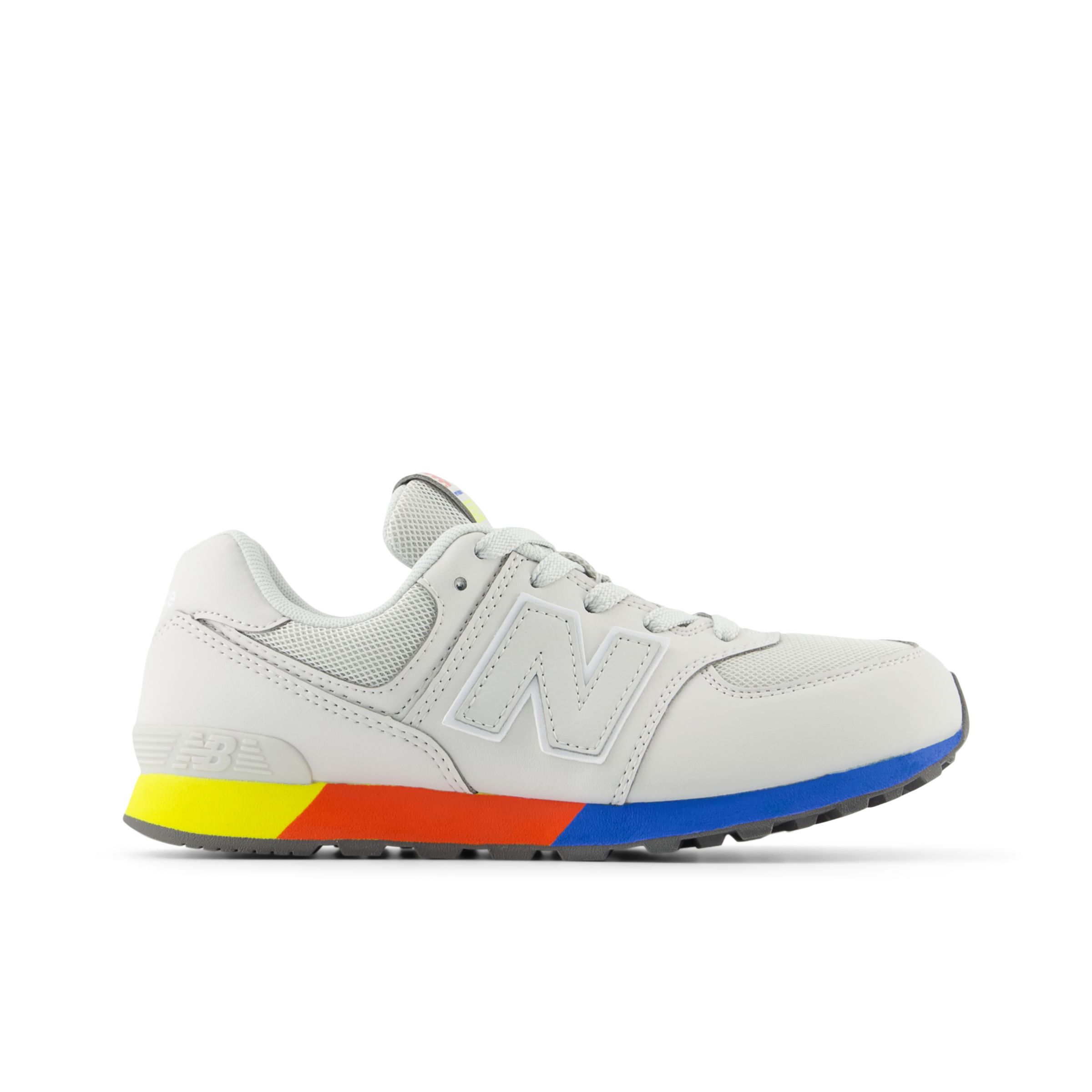 

New Balance Enfant 574 en Gris/Jaune, Synthetic, Taille 40
