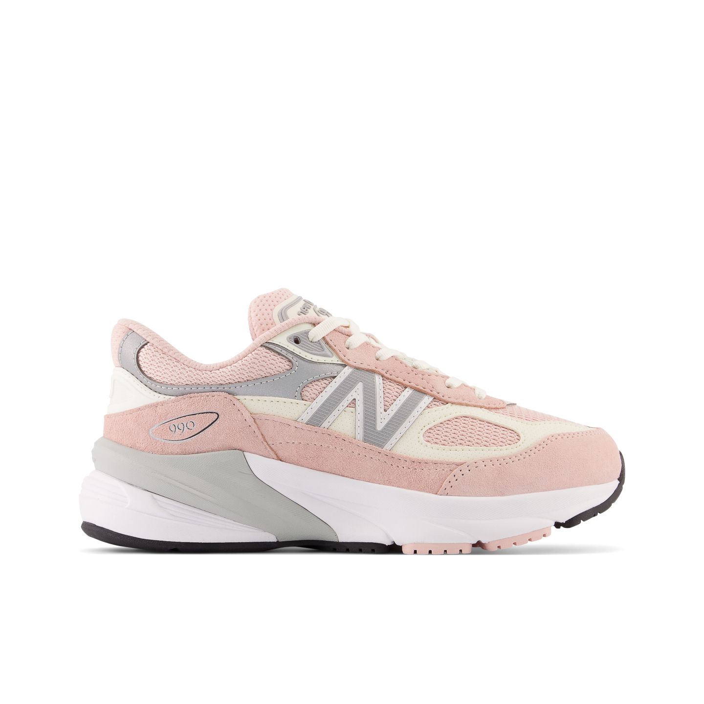 Детские кроссовки New Balance FuelCell 990v6 Lace, цвет: Розовый / Белый — фото 1