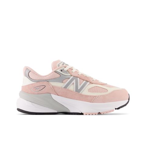 Детские кроссовки New Balance FuelCell 990v6 Lace, цвет: Розовый / Белый