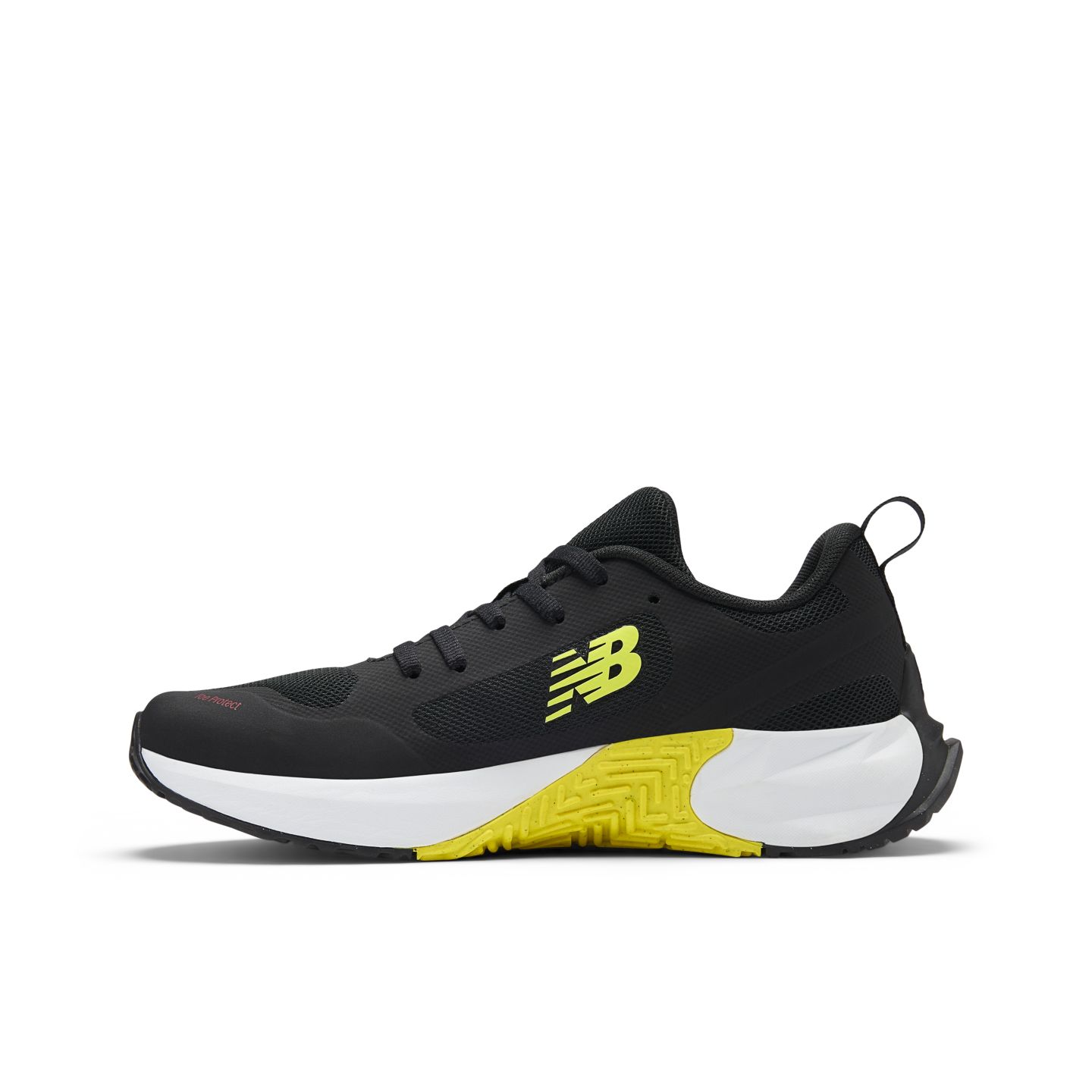 Детские кроссовки New Balance FuelCell Play Lace, цвет: Чёрный / Жёлтый — фото 2