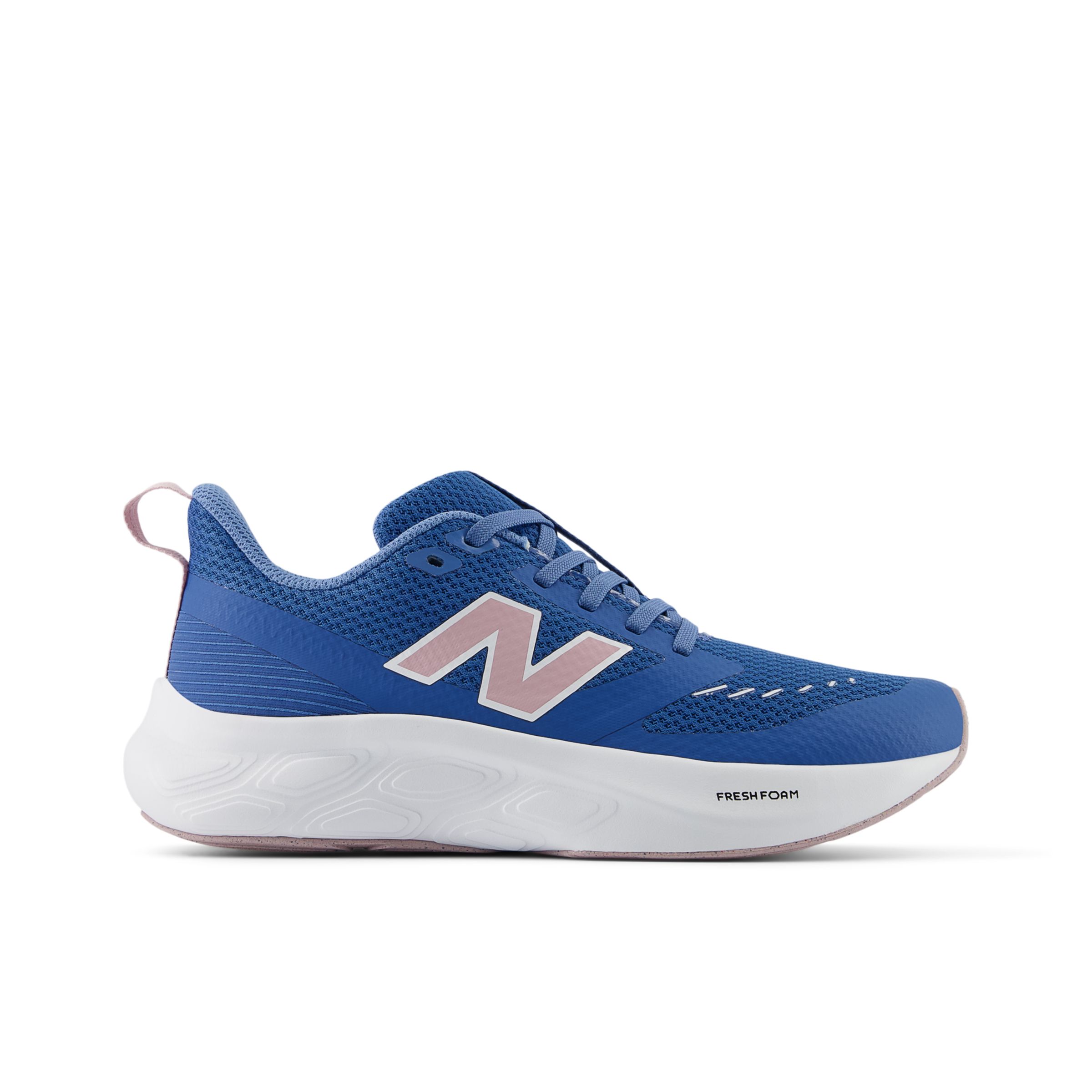 New Balance Kids' Fresh Foam 625 in Blue/Pink Mesh, size 3.5