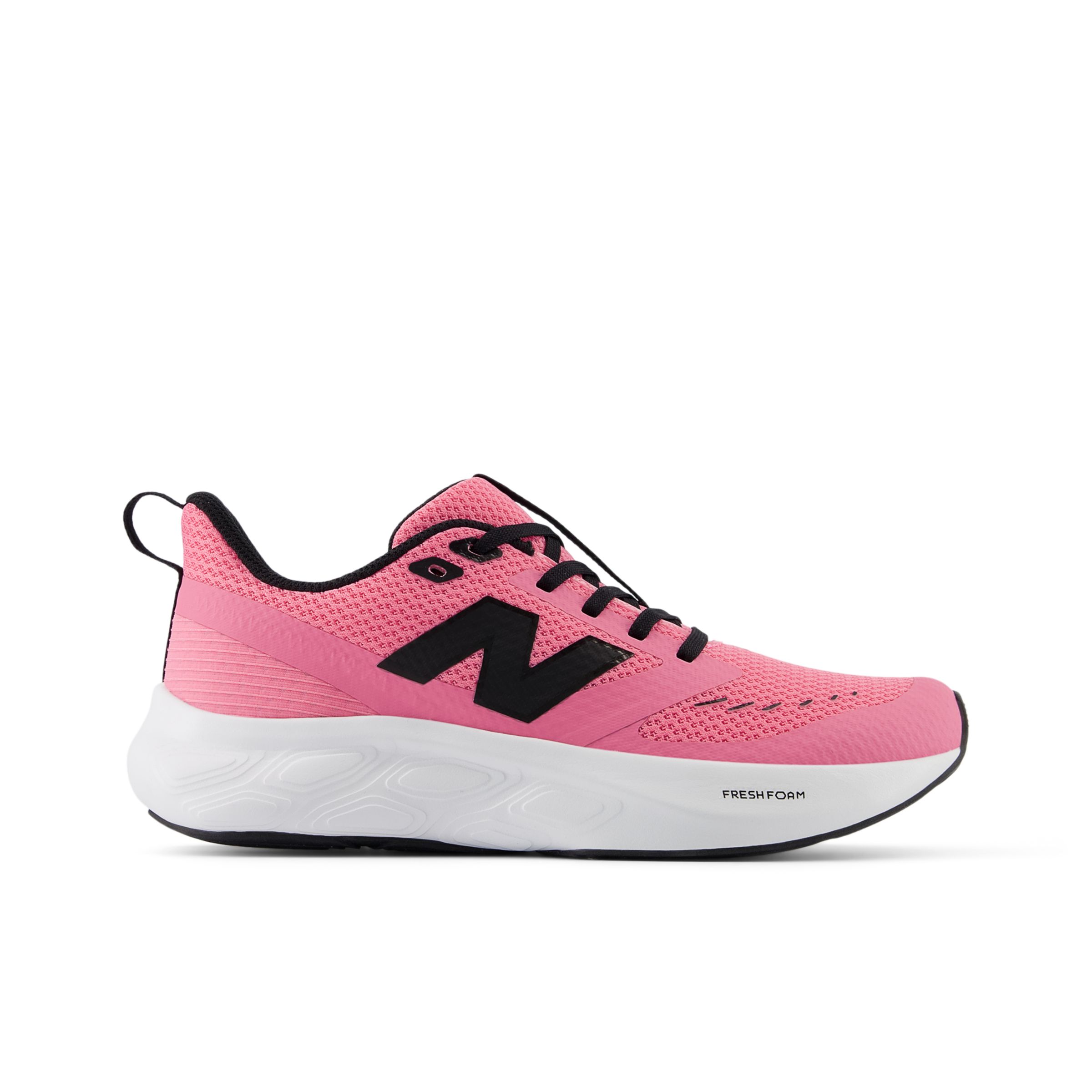 New Balance Kids' Fresh Foam 625 in Pink/Black Mesh, size 5