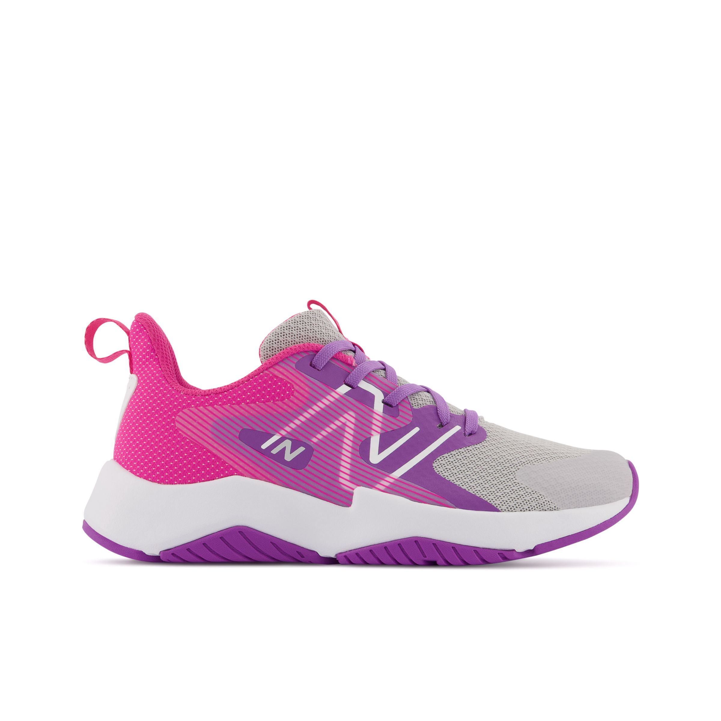 

New Balance Kids' Rave Run v2 Grey/Purple/Pink - Grey/Purple/Pink