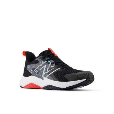 New Balance Kids Rave Run v2 Black Red Blue Size 4