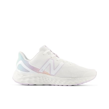 New Balance Kids Fresh Foam Arishi V4 White Purple GPARIFG4 4 W