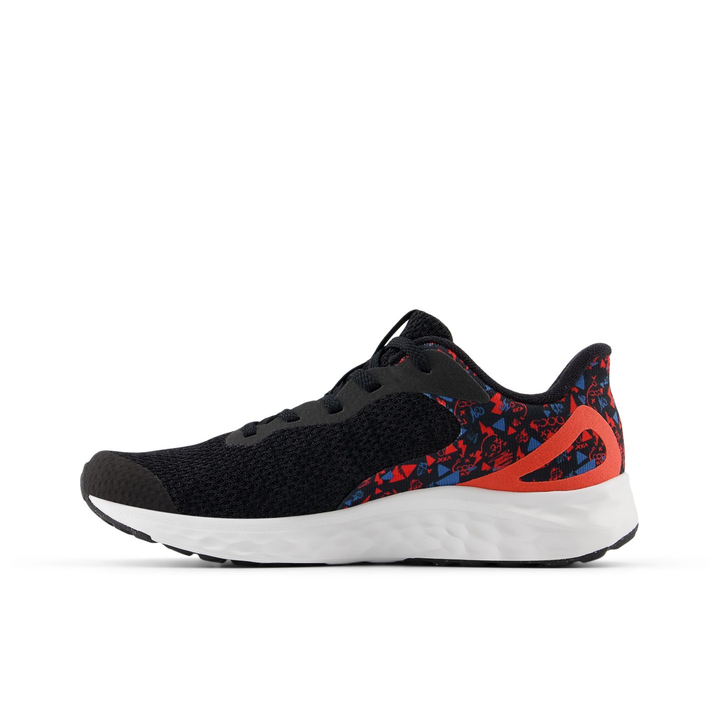Детские кроссовки New Balance Fresh Foam Arishi v4 Lace, цвет: Чёрный / Лазурный — фото 2