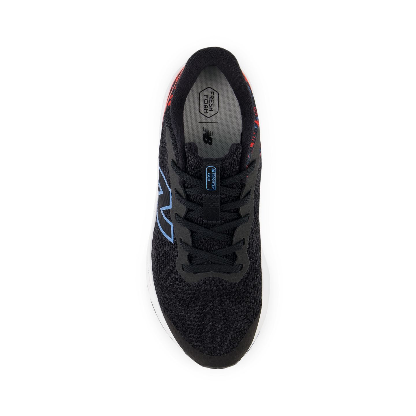 Детские кроссовки New Balance Fresh Foam Arishi v4 Lace, цвет: Чёрный / Лазурный — фото 3