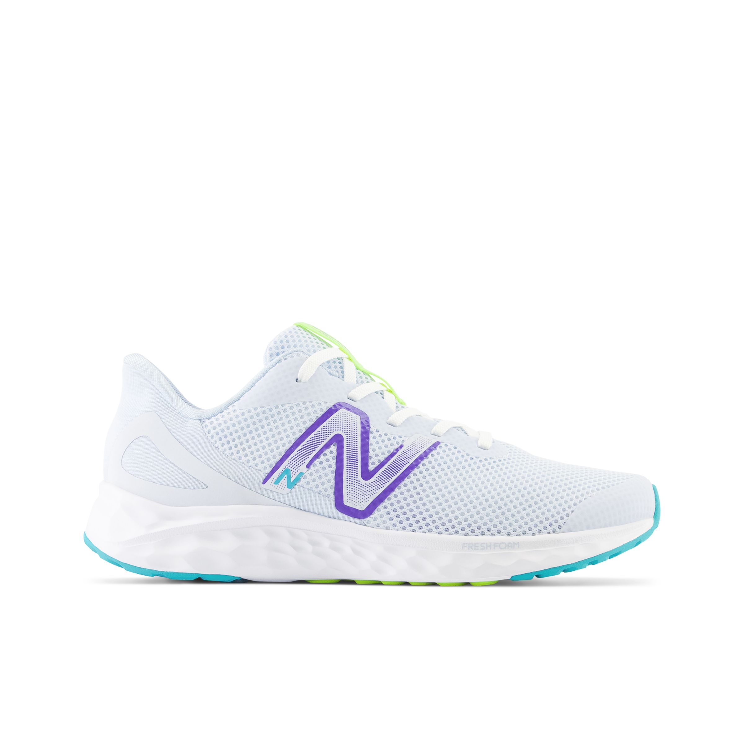 New Balance Enfant Fresh Foam Arishi v4 en Bleu/Blanc, Mesh, Taille 40