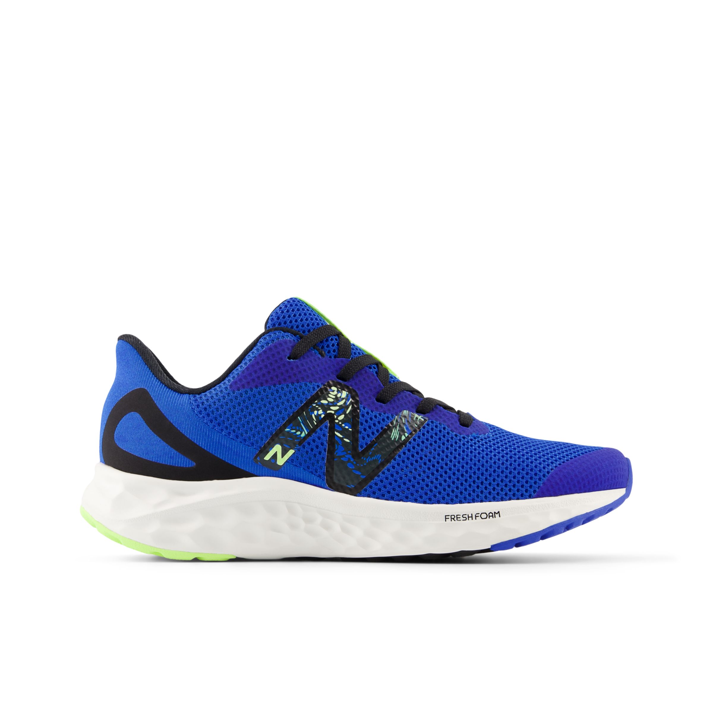 

New Balance Enfant Fresh Foam Arishi v4 en Bleu/Noir/Vert, Mesh, Taille 40