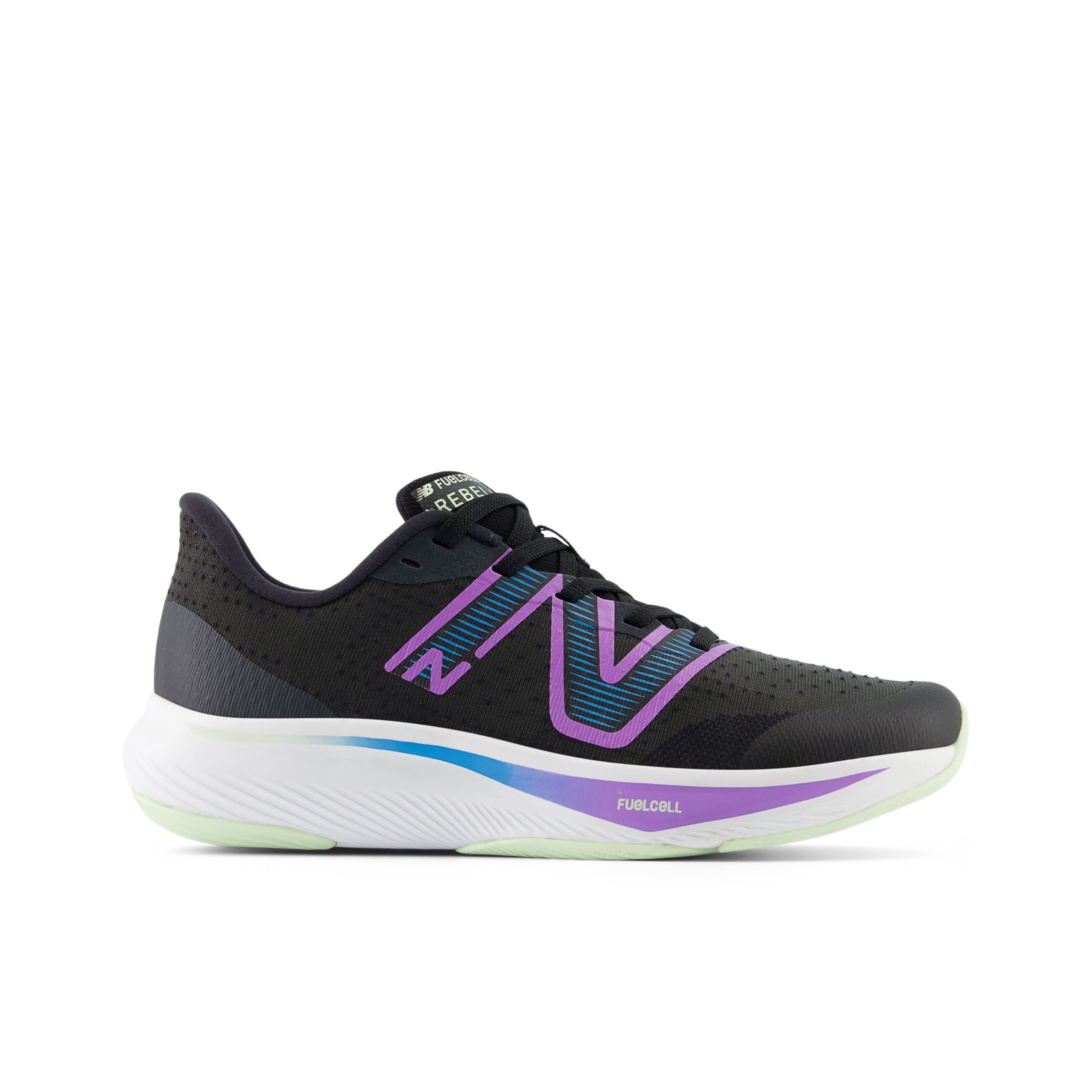 

New Balance Enfant FuelCell Rebel v3 en Noir/Mauve/Bleu, Synthetic, Taille 38