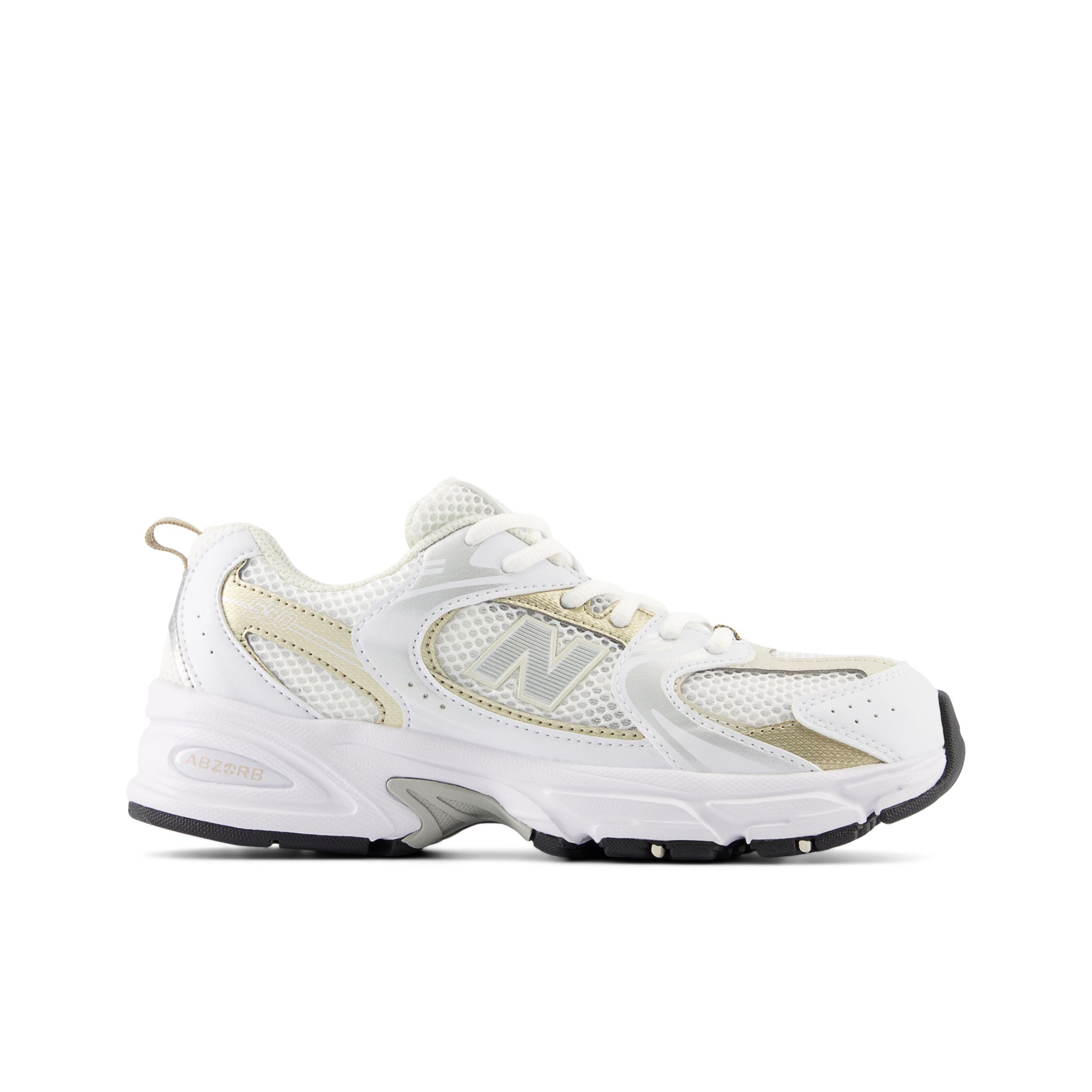 

New Balance Enfant 530 en Blanc/Beige, Synthetic, Taille 35.5