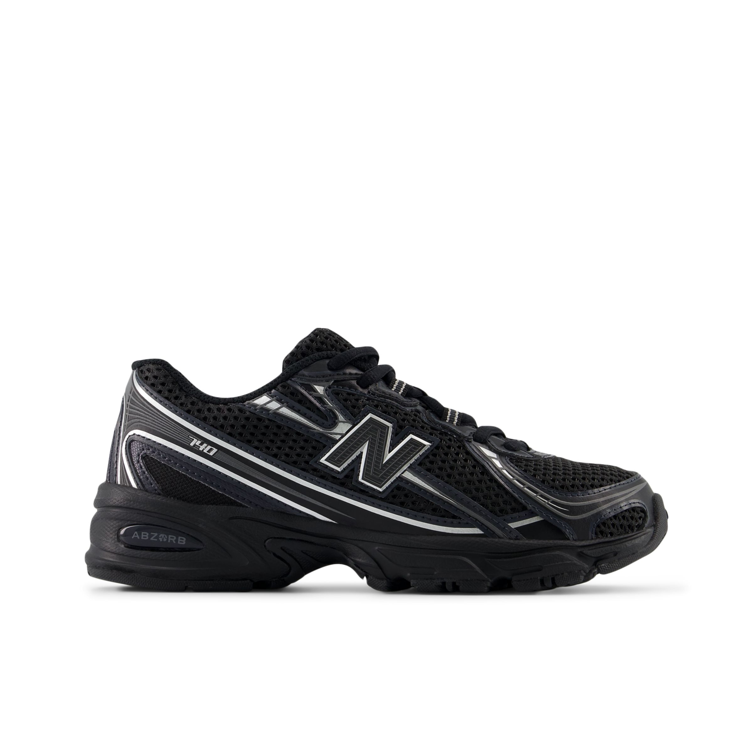 New Balance Enfant 740 en Noir/Gris, Synthétique, Taille 35.5
