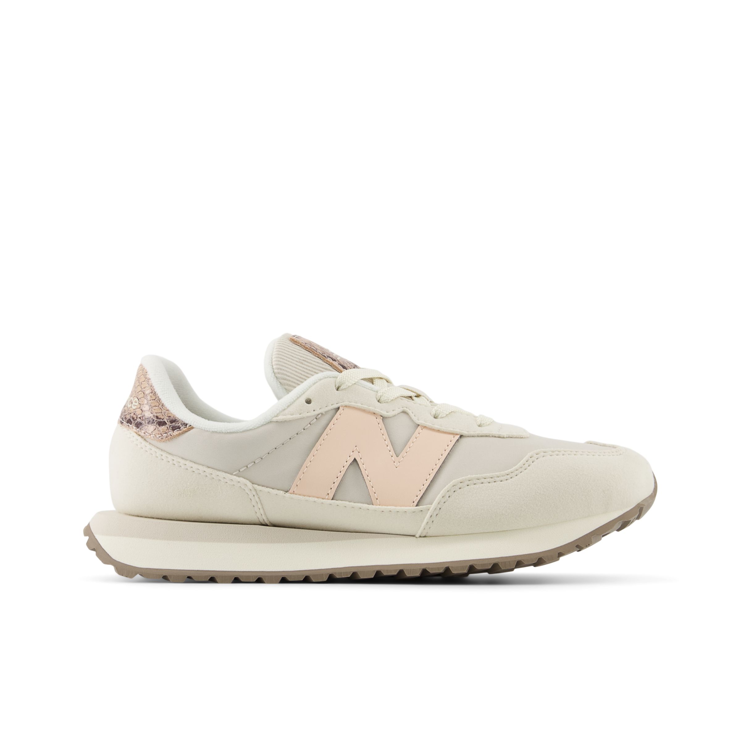 

New Balance Kids' 237 Lace Beige/Pink - Beige/Pink