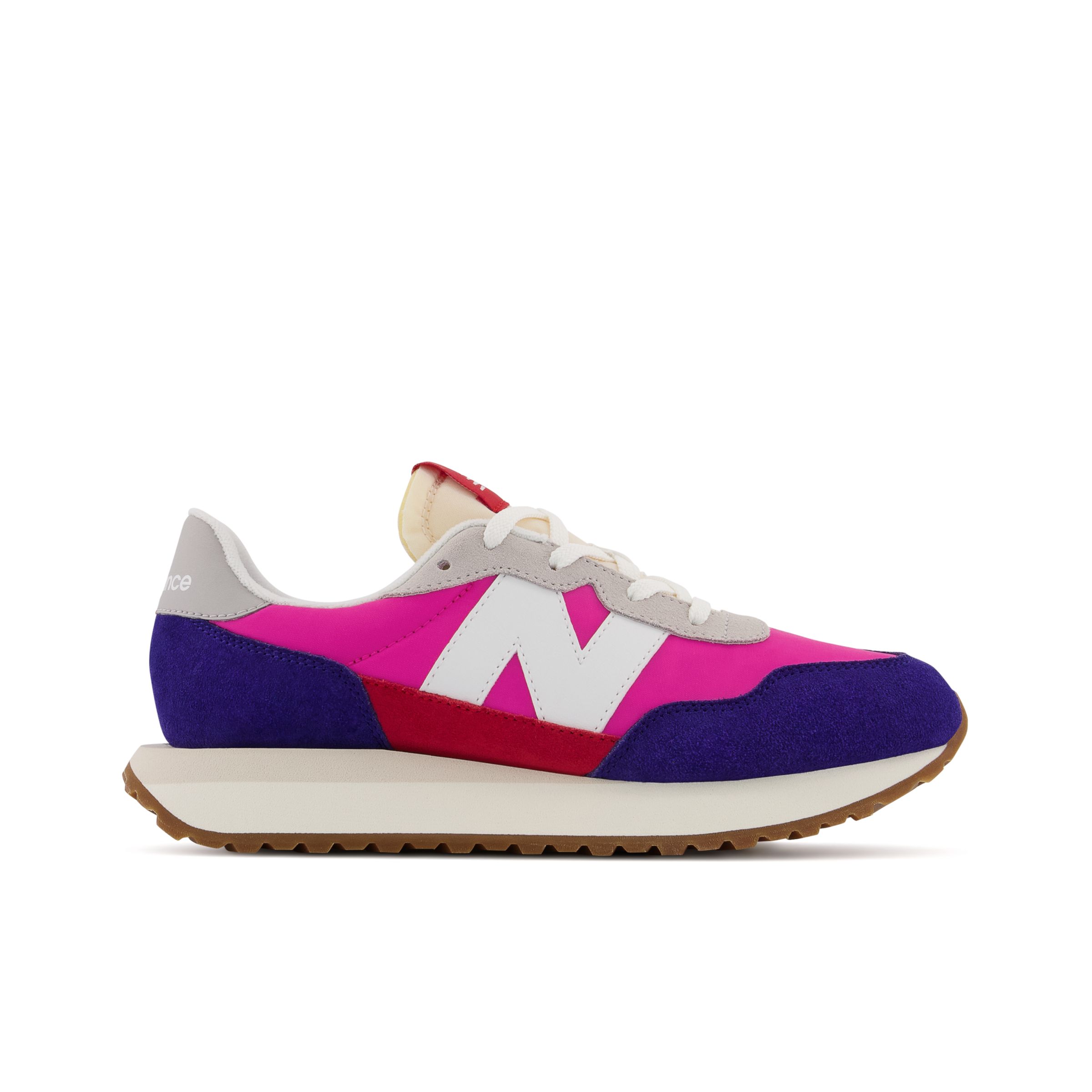 New Balance Kids' 237 in Blue/Pink Synthetic - GS237EG