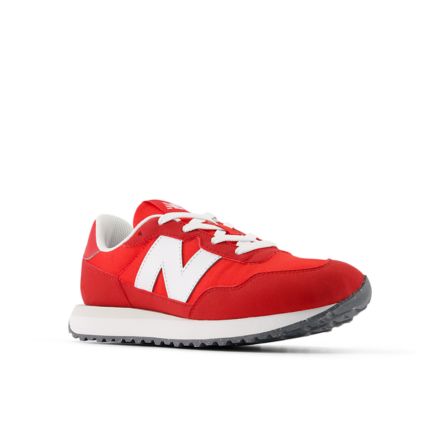 237 LACE, White with True Red, GS237HR