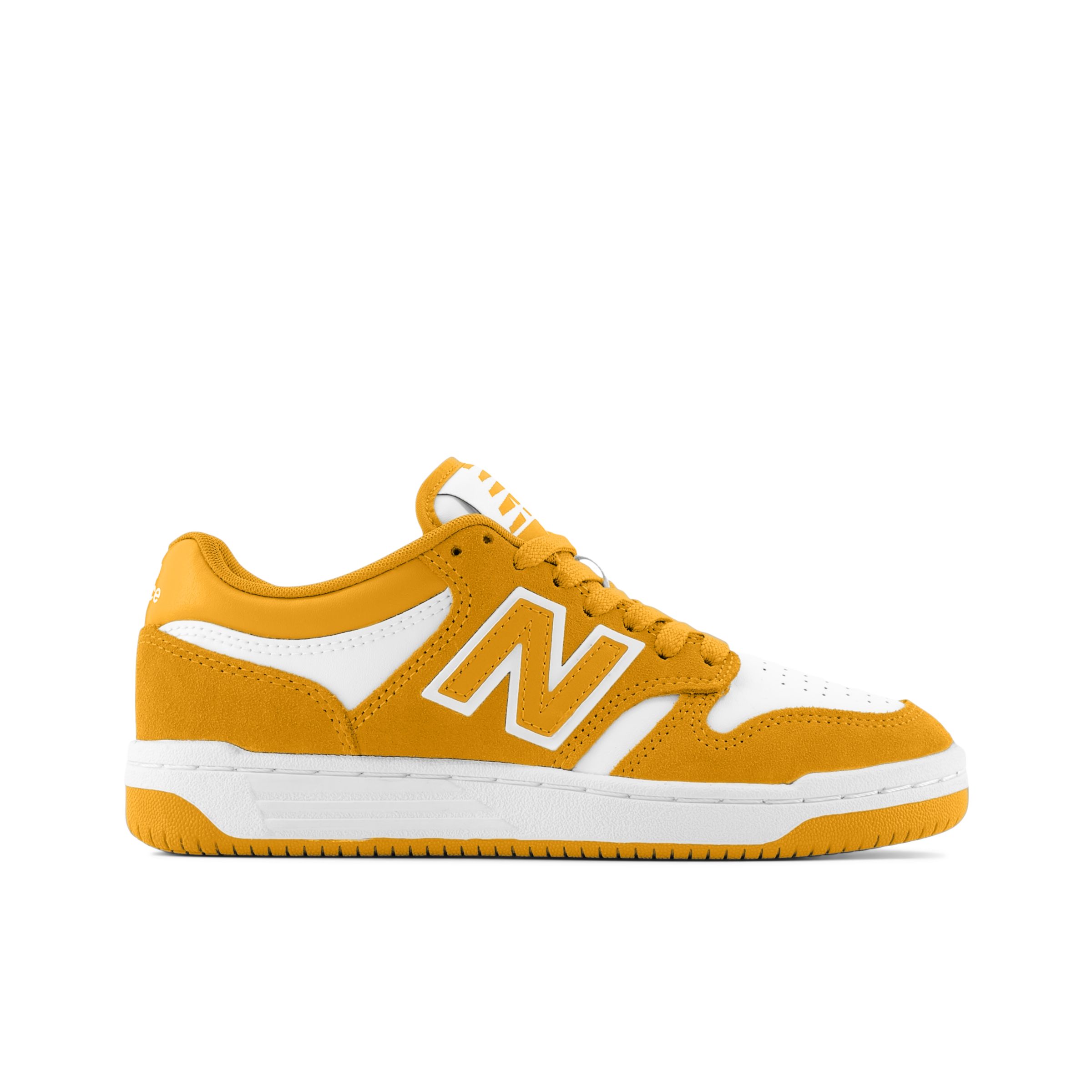 new balance enfant 480 en jaune/blanc, synthetic, taille 37