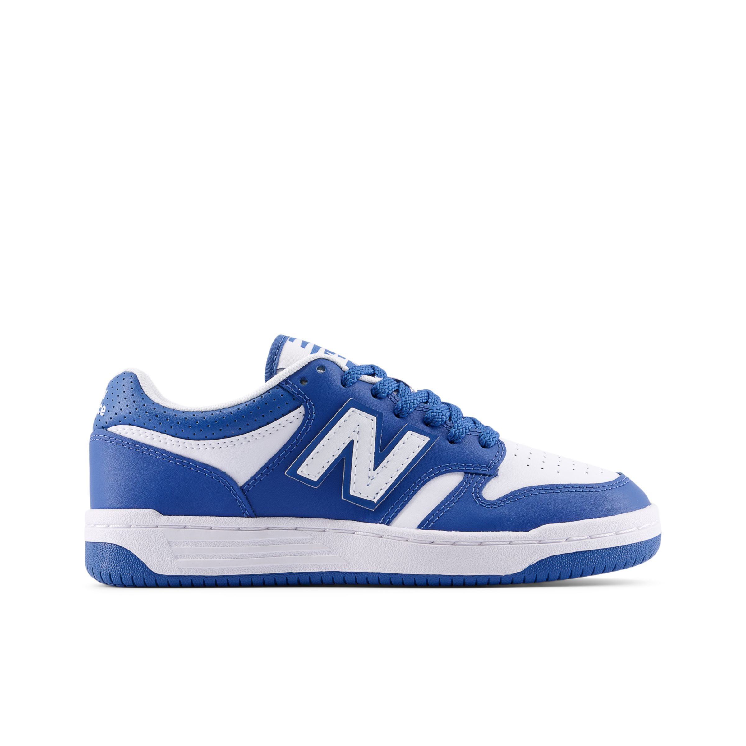 

New Balance Kids' B480 LACE White/Blue - White/Blue