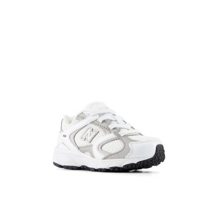 408 Bungee Lace, NB 103 WHITE with SILVER METALLIC, I4081Q1