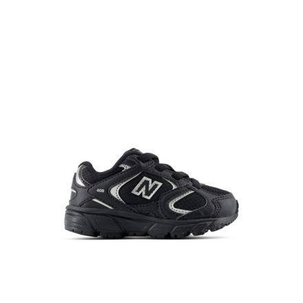 408 Bungee Lace, BLACK with SILVER METALLIC, I4086K0