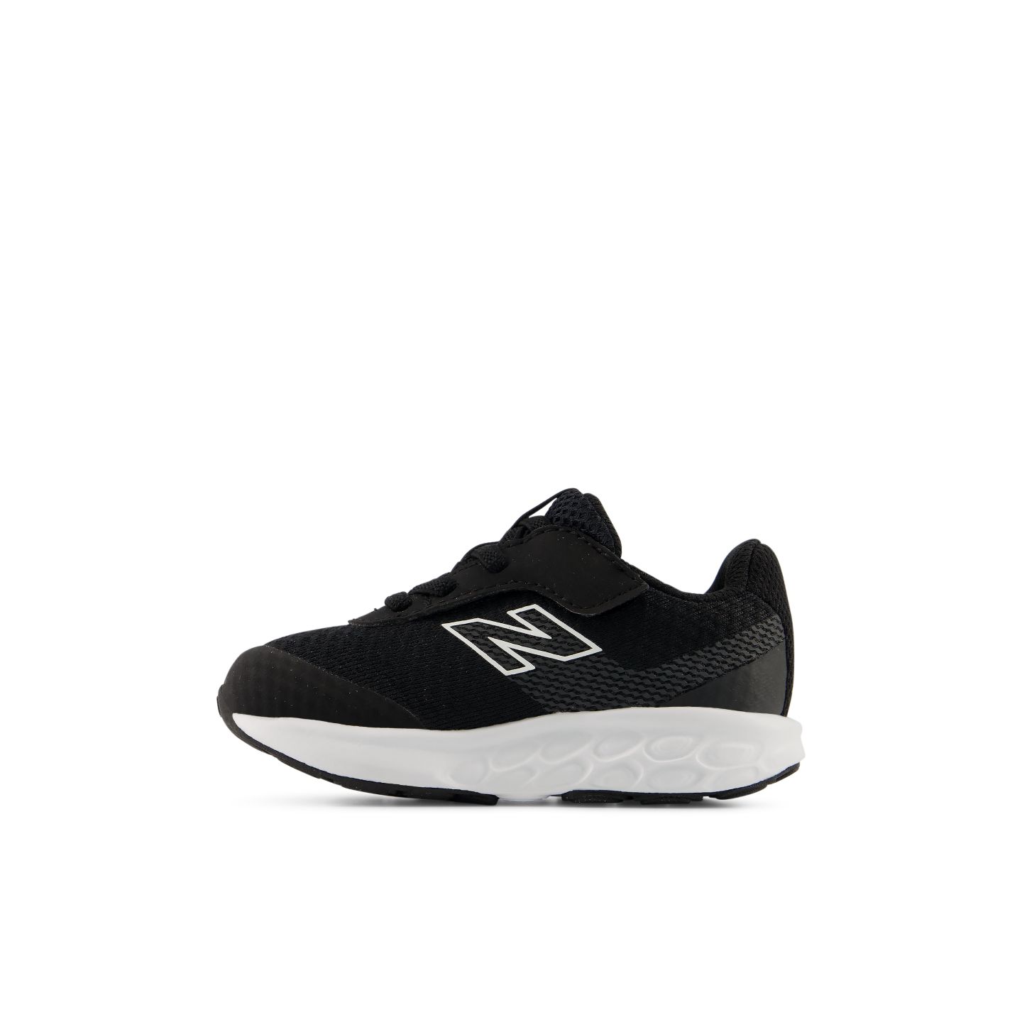 Детские кроссовки New Balance 520 Airplane Hook & Loop, цвет: Чёрный / Белый — фото 2