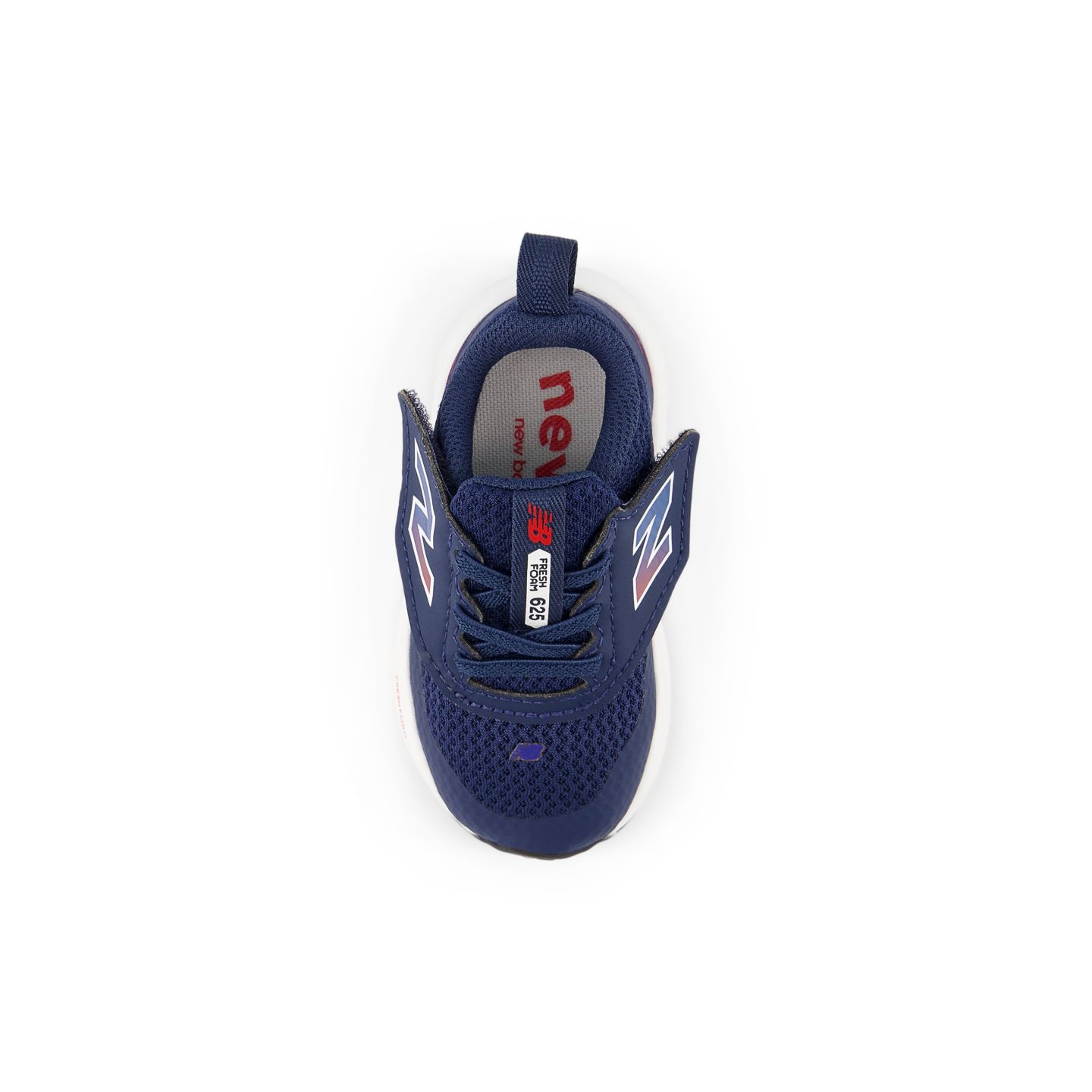 Детские кроссовки New Balance Fresh Foam 625 NEW-B Hook & Loop, цвет: Тёмно-синий / Красный — фото 4