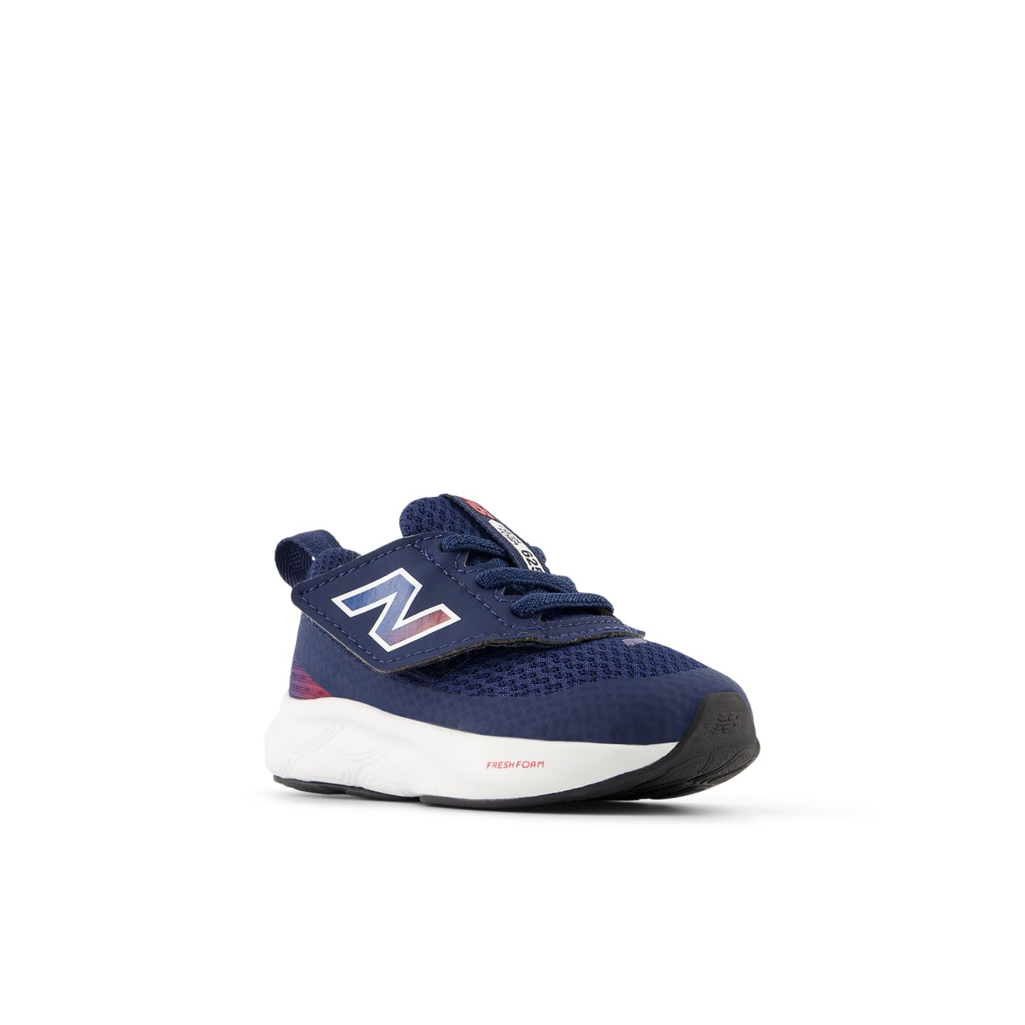 Детские кроссовки New Balance Fresh Foam 625 NEW-B Hook & Loop, цвет: Тёмно-синий / Красный — фото 2
