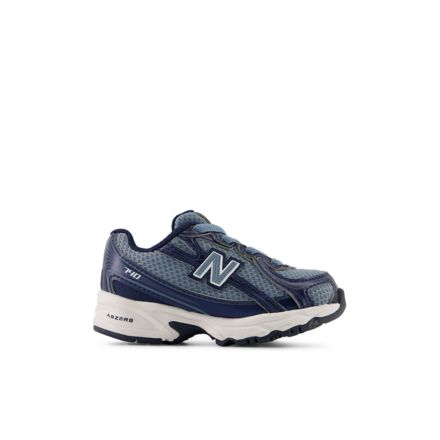 740 BUNGEE LACE, SHADOW BLUE with NB NAVY, I74022B