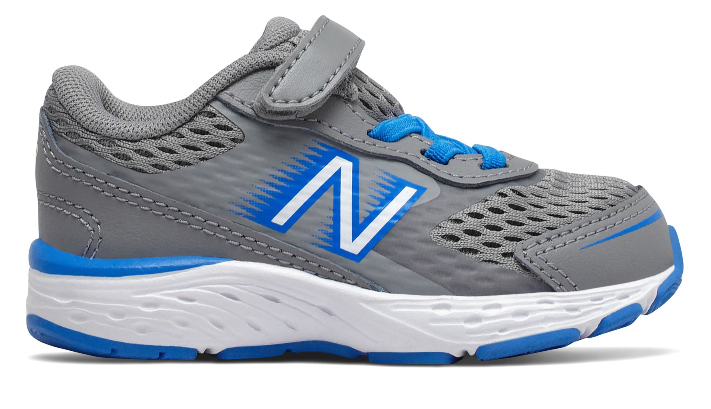 

New Balance Kids' 680v6 Bungee Grey/Blue - Grey/Blue