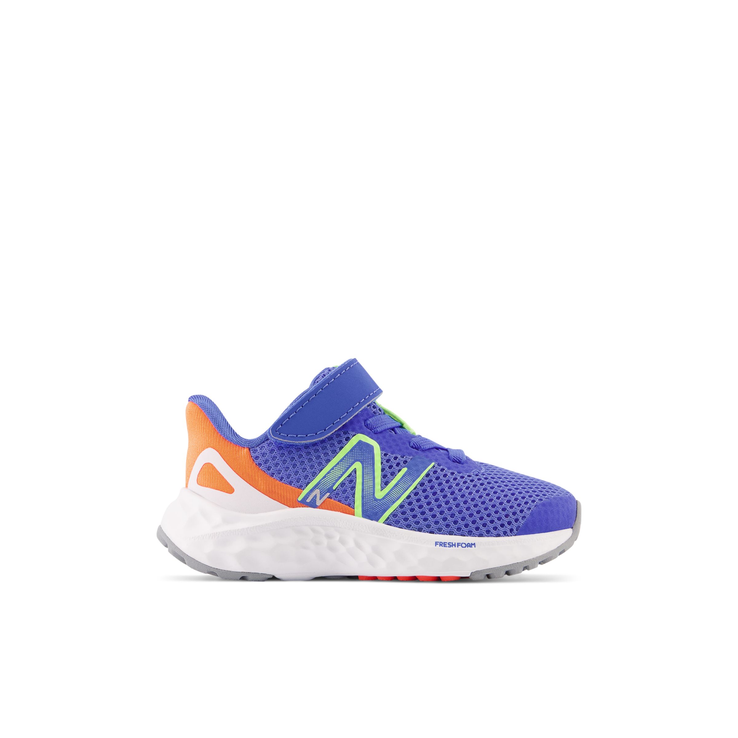 

New Balance Kids' Fresh Foam Arishi v4 Bungee Lace with Top Strap Blue/Green/Orange - Blue/Green/Orange