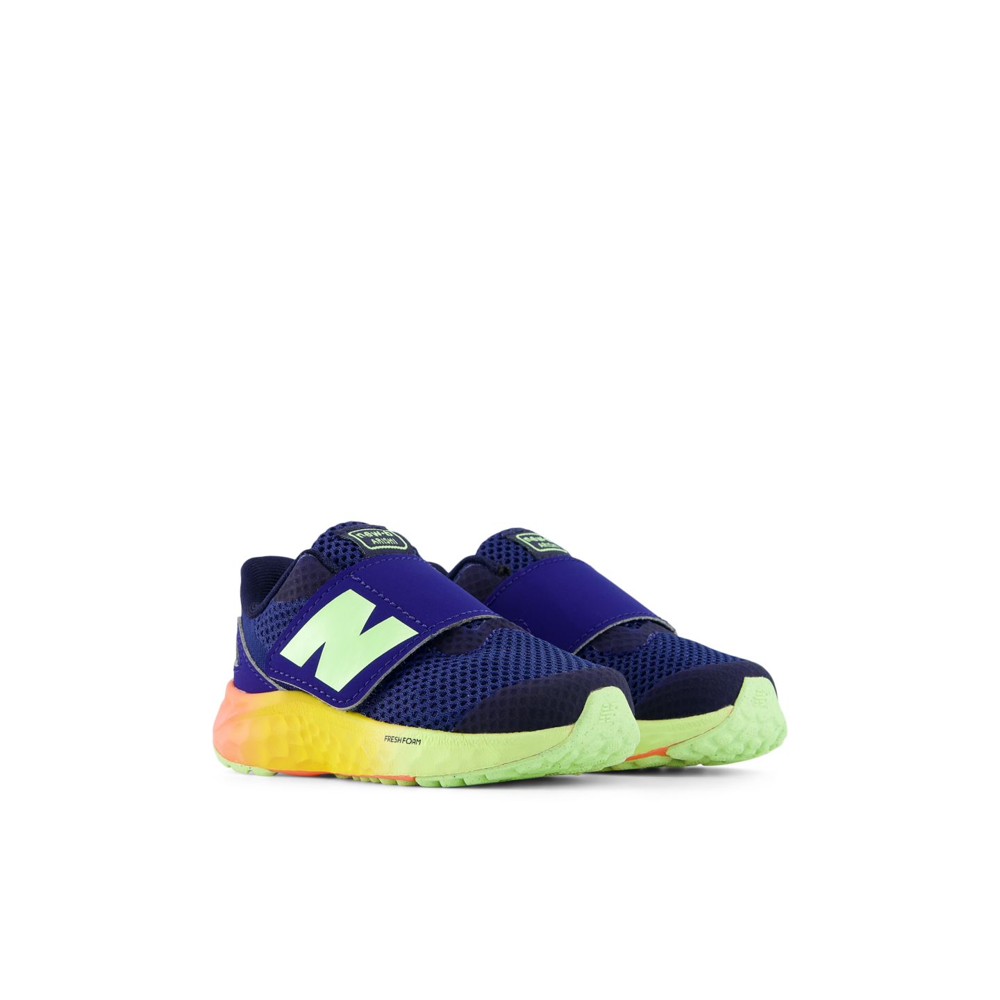 Детские кроссовки New Balance Arishi Hook & Loop, цвет: Синий / Оранжевый — фото 2