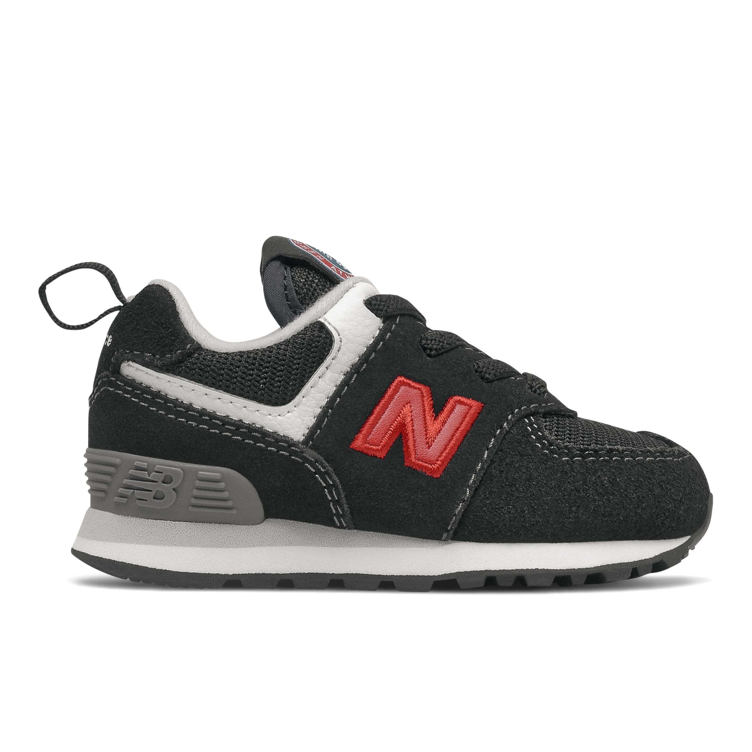 

New Balance Kids' 574 Black/Red - Black/Red