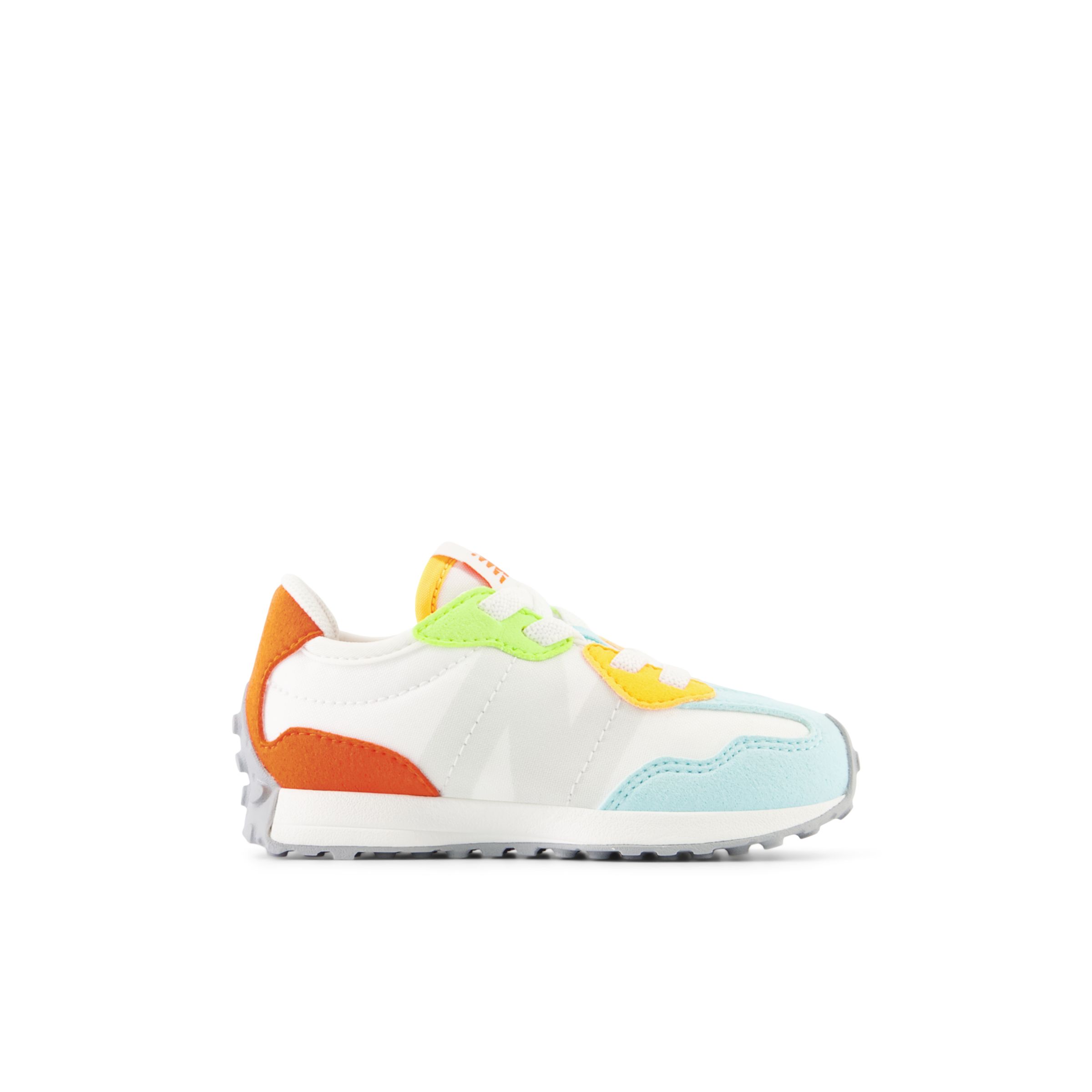 

New Balance Enfant 327 Bungee en Blanc/Gris, Synthetic, Taille 23.5