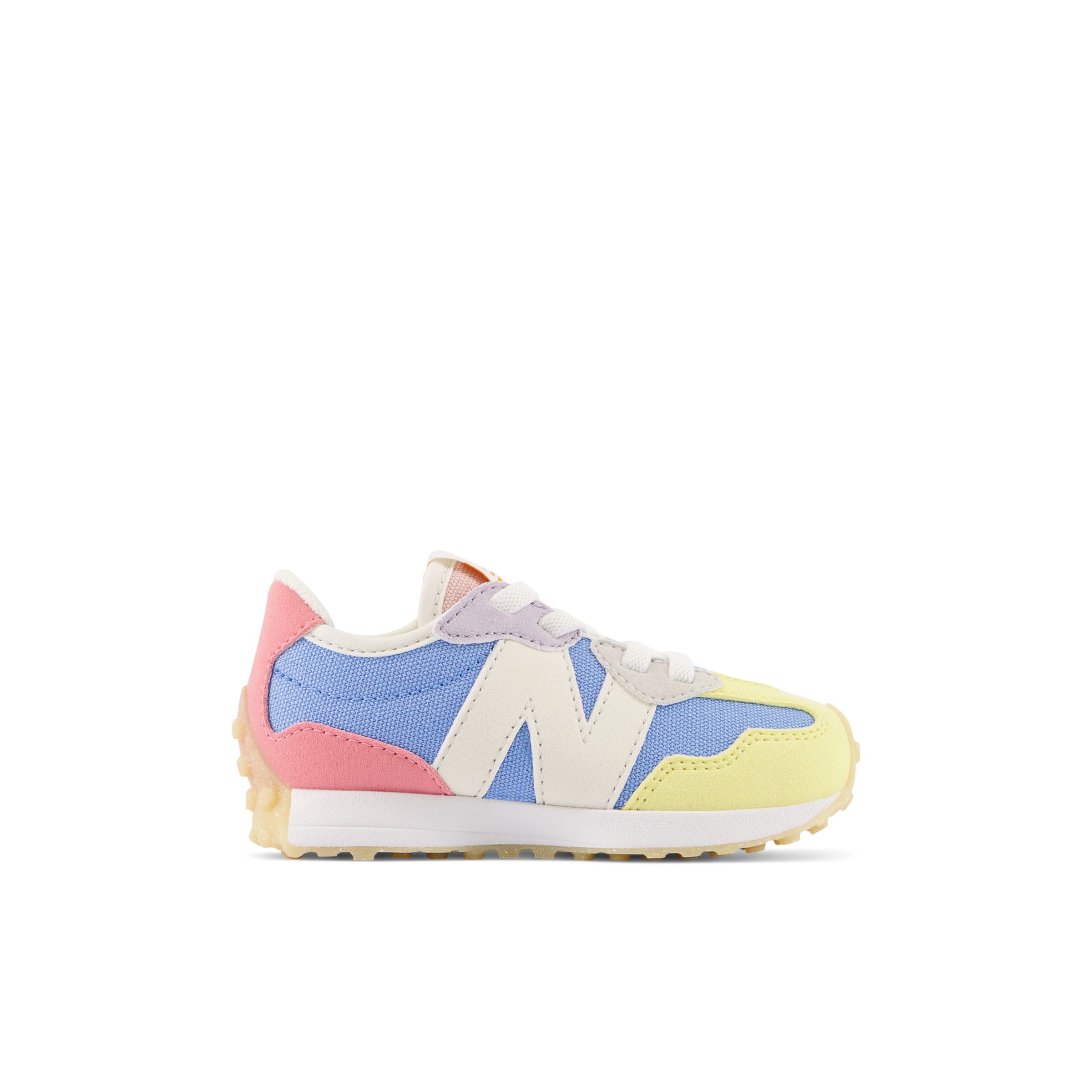 

New Balance Kids' 327 Bungee Lace White/Yellow - White/Yellow