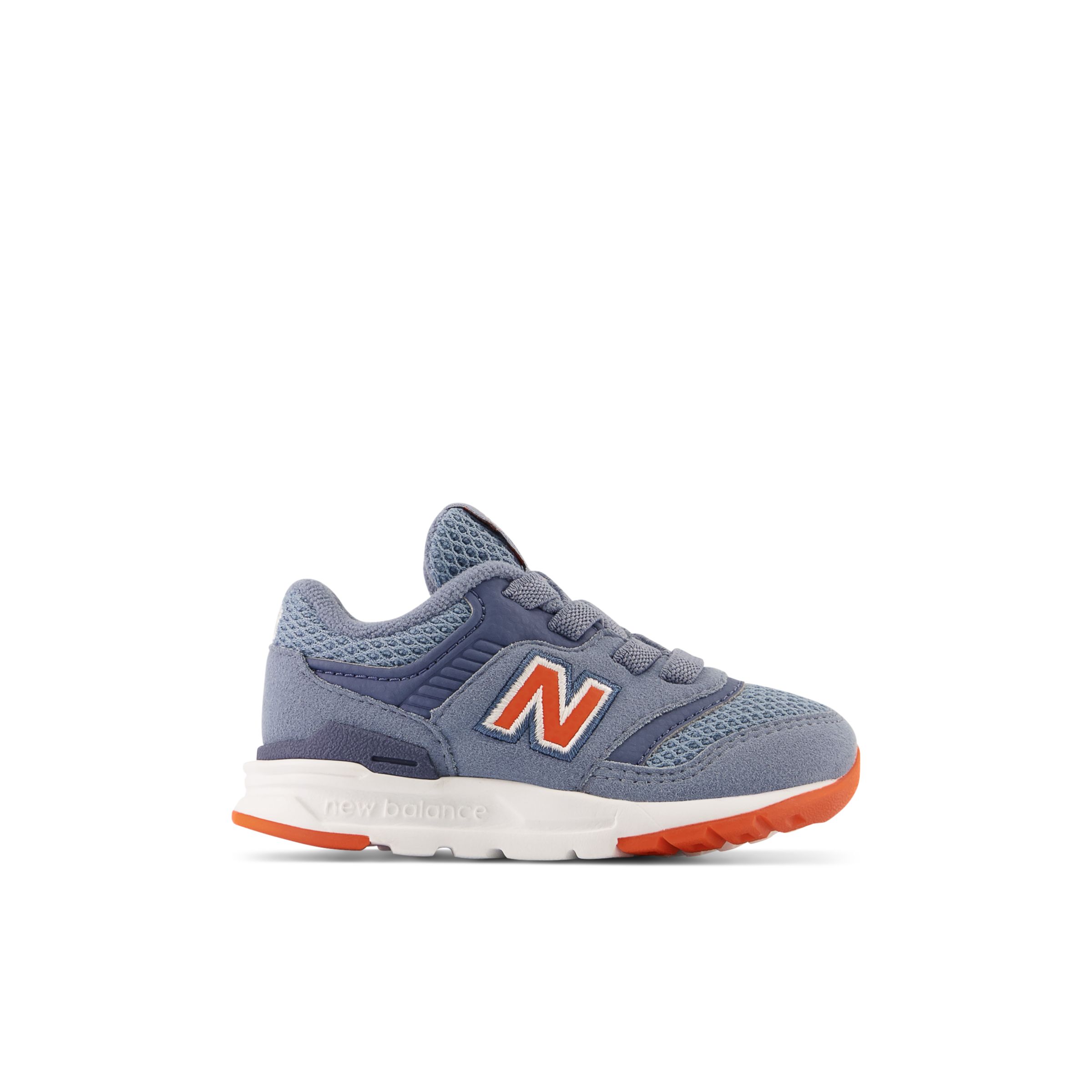 

New Balance Kids' 997H Bungee Lace Grey/Orange - Grey/Orange