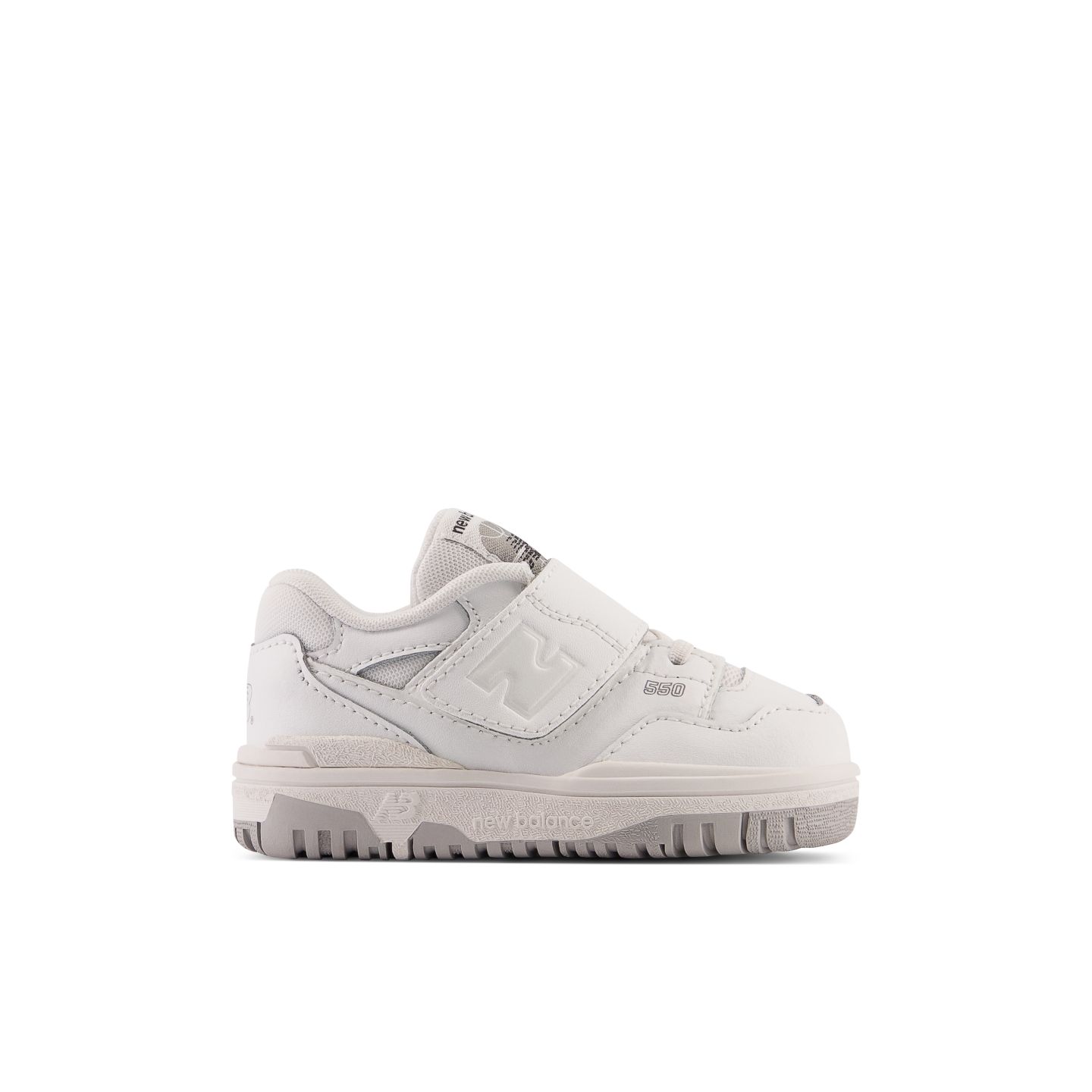 Обувь New Balance 550 Bungee Lace with Top Strap для детей, цвет: Белый — фото 1