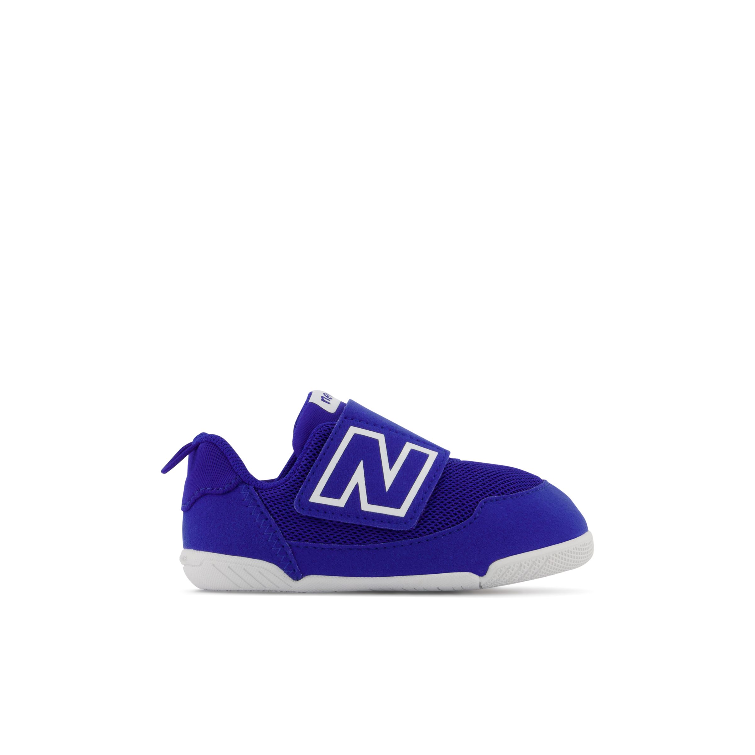 New Balance Infants' NEW-B Hook & Loop in Blue/White Synthetic, size 6.5