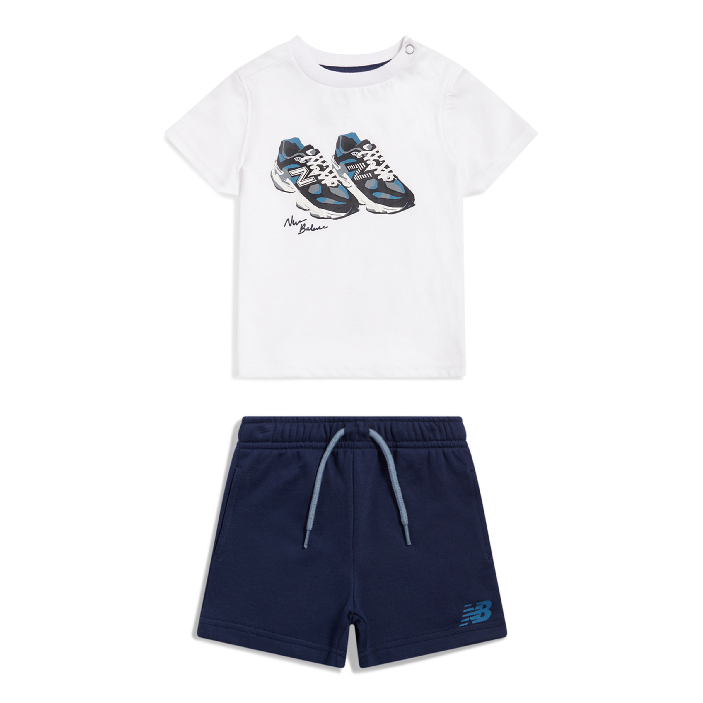 New Balance 9060 Graphic T-Shirt & Short Set, IS62B1HUNNY