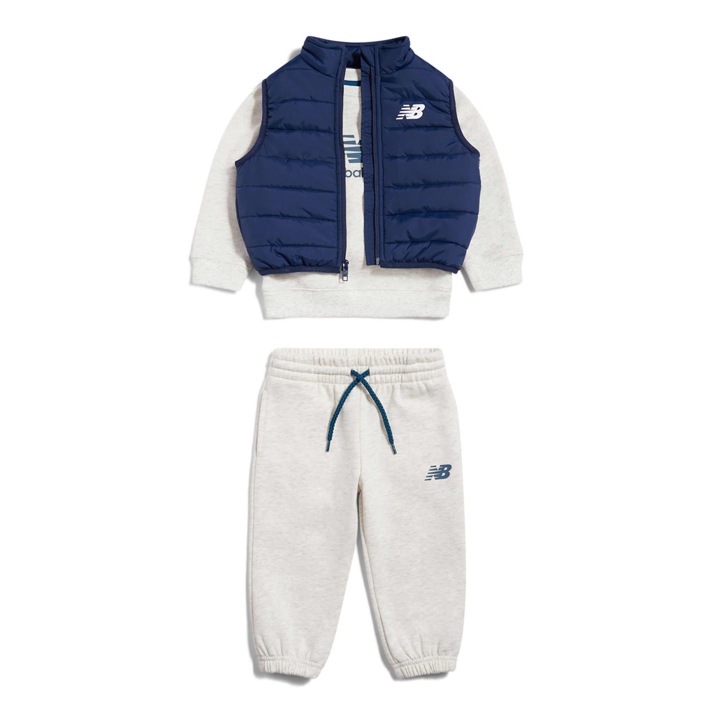 3 Piece Crew Jogger Vest Set