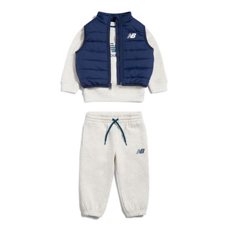 3 Piece Crew Jogger Vest Set